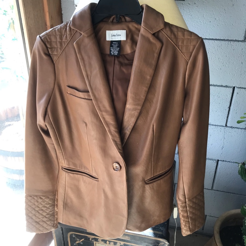 Neiman Marcus Exclusive Leather Jacket